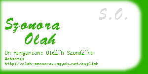 szonora olah business card